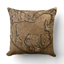 Gegraveerd silhouet paard