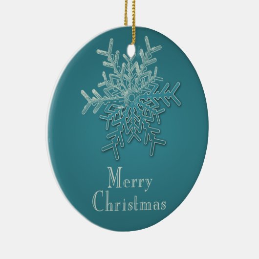 Gegraveerd Sneeuwvlok Kerstmis Ornament (Rechts)