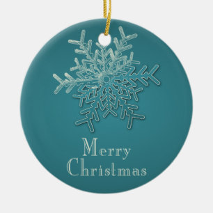 Gegraveerd Sneeuwvlok Kerstmis Ornament