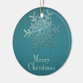 Gegraveerd Sneeuwvlok Kerstmis Ornament (Links)