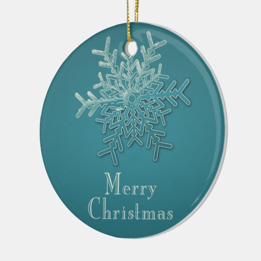 Gegraveerd Sneeuwvlok Kerstmis Ornament (Links)