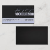 Gegraveerde accountant visitekaartje (Voorkant / Achterkant)