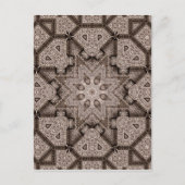 gegraveerde arabesque briefkaart (Voorkant)