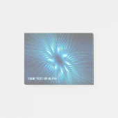 Gegraveerde Blauwe Ster Canvasprint Post-it® Notes (Voorkant)