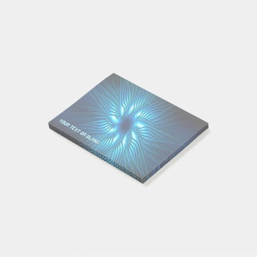 Gegraveerde Blauwe Ster Canvasprint Post-it® Notes (Schuin)