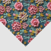 gegraveerde bloem tissuepapier (Detail)