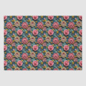 gegraveerde bloem tissuepapier (Voorkant)