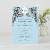 Gegraveerde bloemen, vogels en uilen kaart (Staand voorkant)