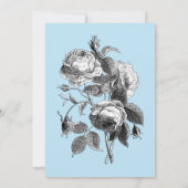 Gegraveerde bloemen, vogels en uilen kaart (Achterkant)