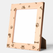 Gegraveerde Dog Bone Paw Print Bloemen Lijst Lijstjes (Links)