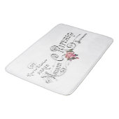 Gegraveerde  Franse typografie Badmat (Gekanteld)