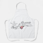 Gegraveerde  Franse typografie Schort (Voorkant)