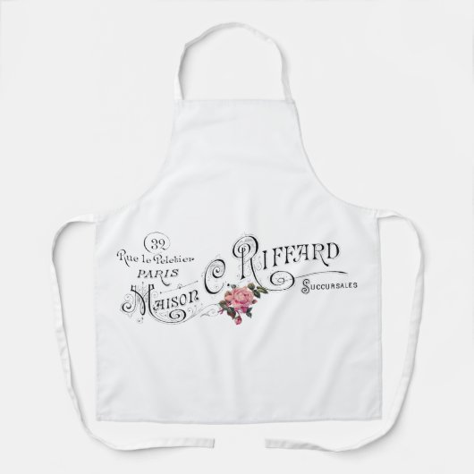 Gegraveerde  Franse typografie Schort (Voorkant)