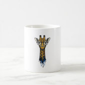 Gegraveerde Giraf Met Bril Design_1 Koffiemok (Center)