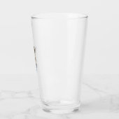 Gegraveerde Giraffe Met Bril Design_1 Glas (Links)