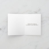 Gegraveerde Hart Berk Houten Huwelijk Bedankt (Binnen)