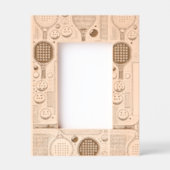 Gegraveerde houten 4 "x 6" pickleball gegraveerde lijstjes (Voorkant)