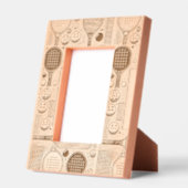 Gegraveerde houten 4 "x 6" pickleball lijstjes (Links)