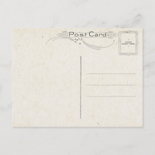  gegraveerde Ierse zegelbewaarder met Floral Lijst Briefkaart (Achterkant)