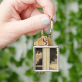 gegraveerde kaarten van de wereld sleutelhanger (Hand)