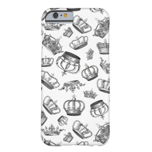  gegraveerde koninklijke kronen Case-Mate iPhone case (Achterkant)