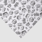  gegraveerde koninklijke kronen tissuepapier (Detail)