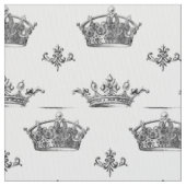 gegraveerde kronen en Fleur-de-Lis Stof (Close Up)