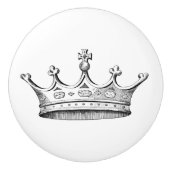  gegraveerde kroon keramische knop (Voorkant)