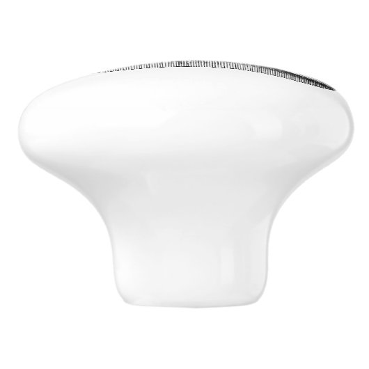  gegraveerde kroon keramische knop (Zijkant)