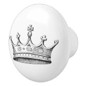  gegraveerde kroon keramische knop (Rechts)