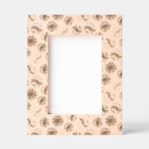 Gegraveerde lijsten met aquarelbloemen lijstjes