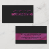 Gegraveerde Makeup Artist Visitekaartje (Voorkant / Achterkant)