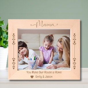 Gegraveerde Mama Photo Lijst - Aangepaste tekst & Lijstjes