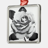 Gegraveerde Roos Versiering Metalen Ornament (Links)