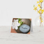 Gegraveerde Steen, doel - Note Kaart (Gele Bloem)