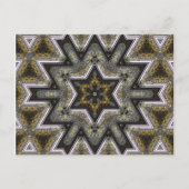 gegraveerde ster briefkaart (Voorkant)