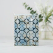 gegraveerde textuur briefkaart (Staand voorkant)