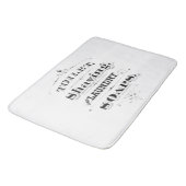  gegraveerde toiletartikelen en typografie badmat (Gekanteld)