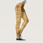 Gegraveerde Vlinder 1 Opties Leggings (Rechts)