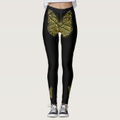Gegraveerde Vlinder 2 Leggings (Voorkant)