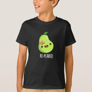 Gegreesde flauwte vruchtenperen, donker BG T-shirt