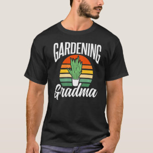 Gegrendeerd grootma Gardener Garden Granny Grandmo T-shirt
