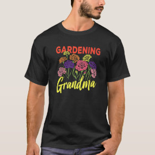 Gegrendeerd grootma Gardener Garden Granny Grandmo T-shirt