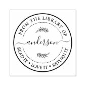 Gegrensd dit boek behoort tot de naam van het Tren Rubberstempel (Afrduk)