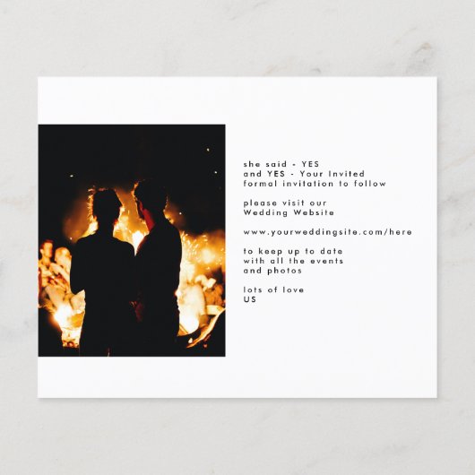 Gegrensd | Moderne budgetfoto Onyx, behalve datum Flyer (Achterkant)