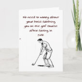 Gegrepen tijdens golfen kaart (Voorkant)