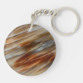 Gegriefd versteend hout sleutelhanger (Achterkant)