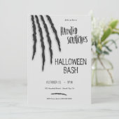 Gegriefde Schat Halloween Uitnodiging (Staand voorkant)