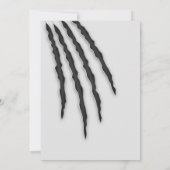 Gegriefde Schat Halloween Uitnodiging (Achterkant)