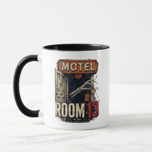 Gegriefde Sleutel 13 Horror Esthetiek Skelet Illus Mok